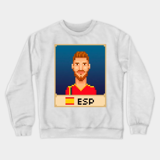 Sergio Ramos Crewneck Sweatshirt by PixelFaces